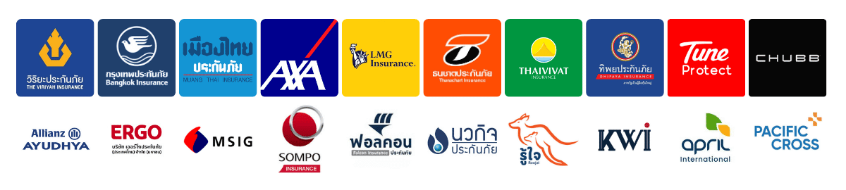 บริษัทประกันชั้นนำที่ประกันแมนร่วมมือด้วย
